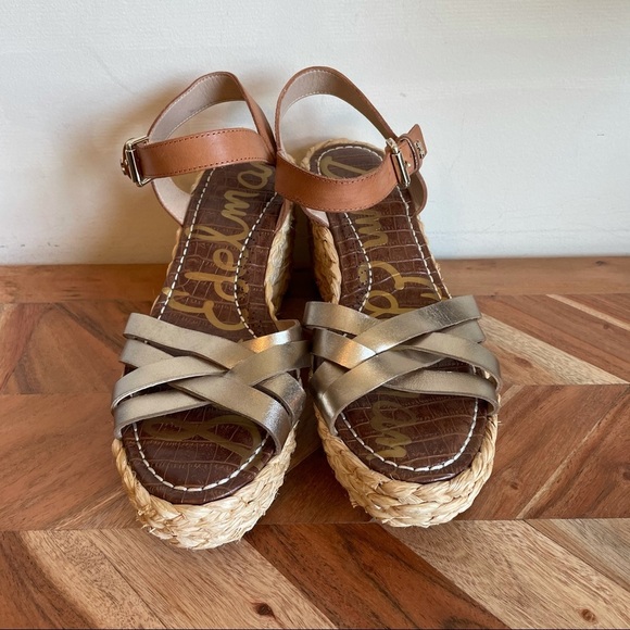 NEW Sam Edelman Darlene Braided Wedge Sandals - Picture 2 of 6